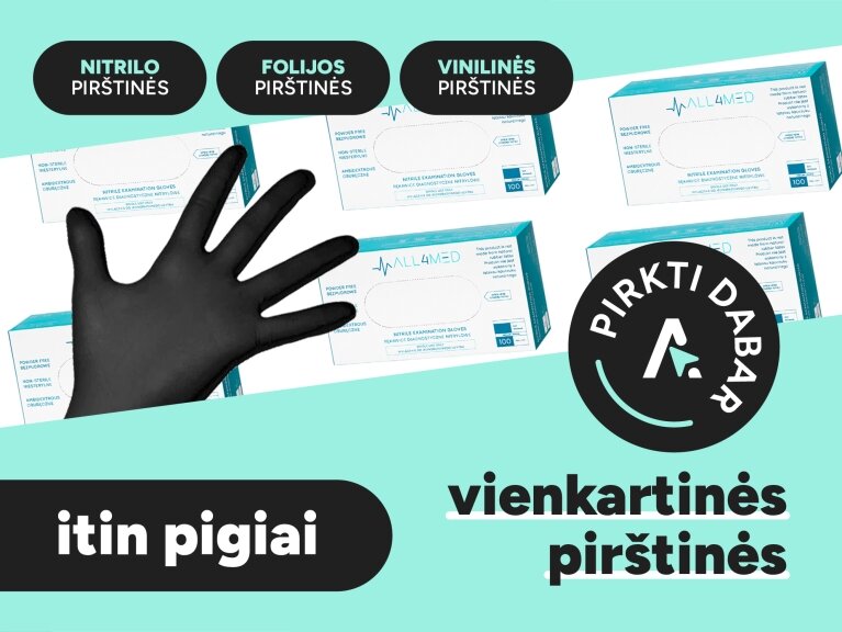 Vienkartinės nitrilo pirštinės