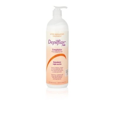 DEPILFLAX emulsija stabdanti plaukelių įaugimą po depiliacijos su meliono ekstraktais, 500 ml. DEPILFLAX emulsija stabdanti plaukelių įaugimą po depiliacijos su meliono ekstraktais, 500 ml.
