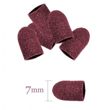 Vienkartinis abrazyvinis antgalis pedikiūrui 7 mm (60 gritų), 1 vnt. Vienkartinis abrazyvinis antgalis pedikiūrui 7 mm (60 gritų), 1 vnt.