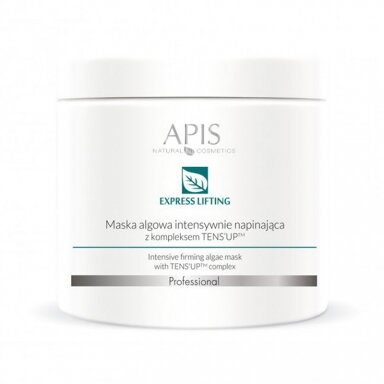 APIS NATURAL EXPRESS LIFTING stipriai stangrinanti alginatinė veido kaukė su TENS'UP kompleksu, 250 g. APIS NATURAL EXPRESS LIFTING stipriai stangrinanti alginatinė veido kaukė su TENS'UP kompleksu, 250 g.