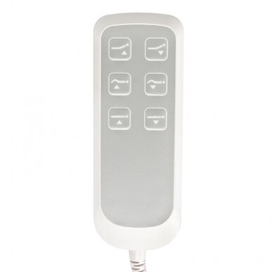 Profesionali elektrinė kosmetologinė kušėtė-krėslas LUX, baltos spalvos (3 varikliai) 6 Profesionali elektrinė kosmetologinė kušėtė-krėslas LUX, baltos spalvos (3 varikliai) 6