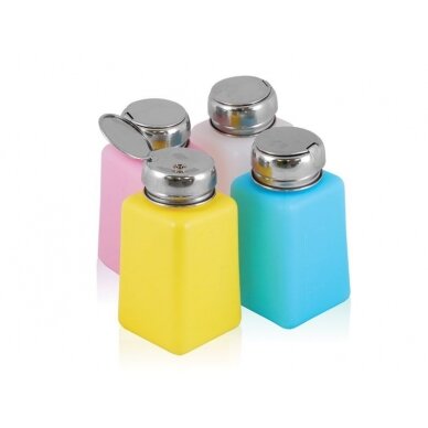 Buteliukas su pompa, spalvotas 180 ml Buteliukas su pompa, spalvotas 180 ml