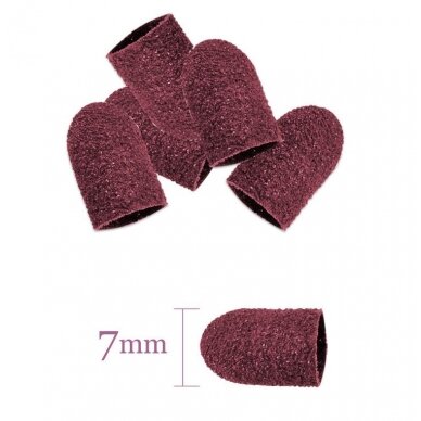 Vienkartinis abrazyvinis antgalis pedikiūrui 7 mm (60 gritų), 1 vnt. Vienkartinis abrazyvinis antgalis pedikiūrui 7 mm (60 gritų), 1 vnt.