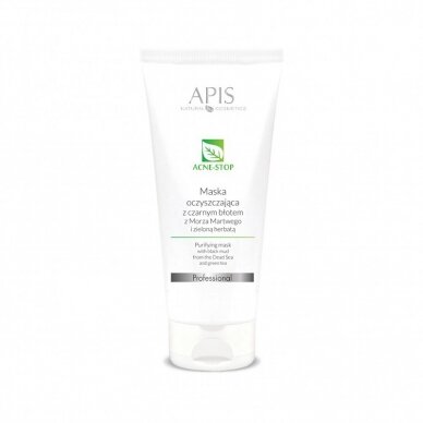 APIS ACNE-STOP valomoji veido odos kaukė su juodaisiais dumbliais ir žaliosios arbatos ekstraktais, 200 ml APIS ACNE-STOP valomoji veido odos kaukė su juodaisiais dumbliais ir žaliosios arbatos ekstraktais, 200 ml