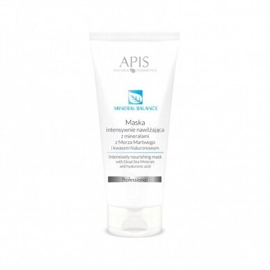 APIS MINERAL BALANCE intensyviai drėkinanti veido kaukė su hialurono rūgštimi, 200 ml. APIS MINERAL BALANCE intensyviai drėkinanti veido kaukė su hialurono rūgštimi, 200 ml.