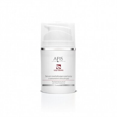 APIS GOJI TERAPIS atgaivinantis paakių serumas su Tibeto GOJI vaisiais ir lotosų ekstraktais, 50 ml APIS GOJI TERAPIS atgaivinantis paakių serumas su Tibeto GOJI vaisiais ir lotosų ekstraktais, 50 ml