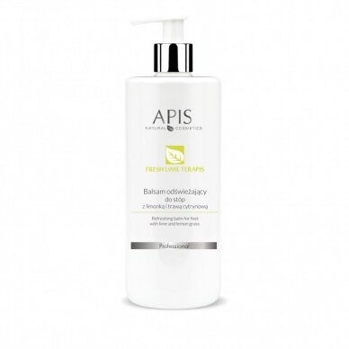 APIS FRESH LIME TERAPIS gaivinantis pėdų balzamas su citrinžolės ekstraktu, 500 ml. APIS FRESH LIME TERAPIS gaivinantis pėdų balzamas su citrinžolės ekstraktu, 500 ml.