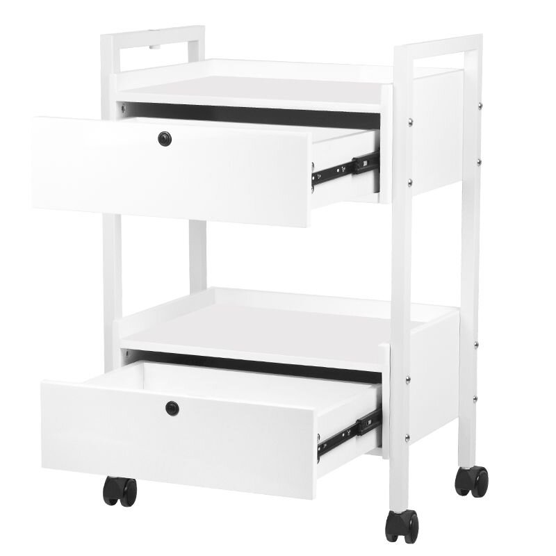 GIOVANNI CLASSIC TYP 1019 profesionalus kosmetologinis vežimėlis, baltos spalvos 7 GIOVANNI CLASSIC TYP 1019 profesionalus kosmetologinis vežimėlis, baltos spalvos 7