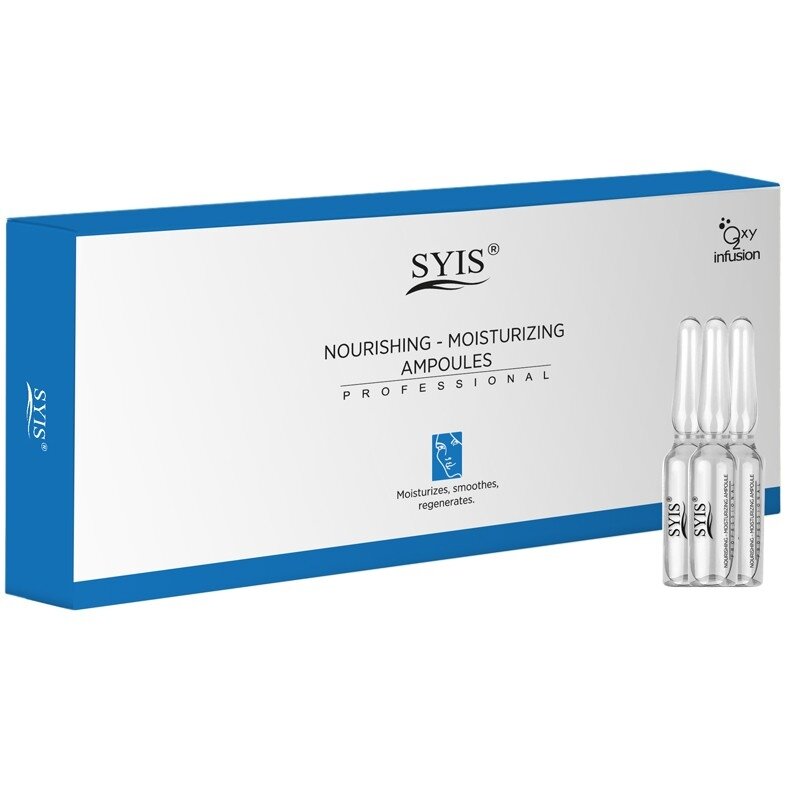 SYIS ampulės drekinančios ir maitinančios veido odą, 10*3 ml SYIS ampulės drekinančios ir maitinančios veido odą, 10*3 ml