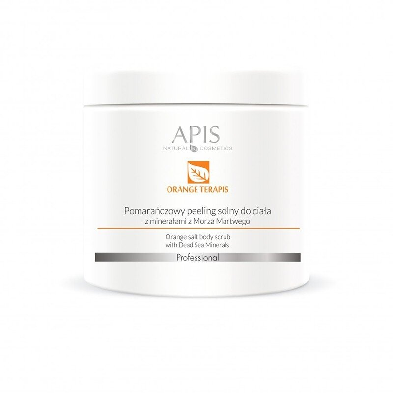 APIS ORANGE TERAPIS apelsinų ir Negyvosios jūros druskos šveitiklis kūnui, 700 g. APIS ORANGE TERAPIS apelsinų ir Negyvosios jūros druskos šveitiklis kūnui, 700 g.
