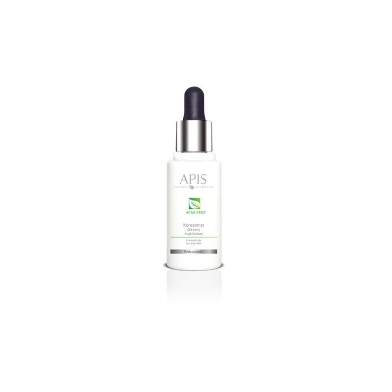 APIS ACNE - STOP antibakterinis sebumą kontroliuojantis koncentratas spuoguotai veido odai su žaliosios arbatos ekstraktais, 30 ml APIS ACNE - STOP antibakterinis sebumą kontroliuojantis koncentratas spuoguotai veido odai su žaliosios arbatos ekstraktais, 30 ml