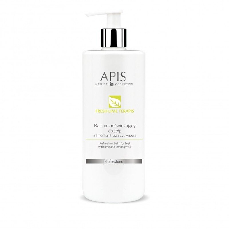 APIS FRESH LIME TERAPIS gaivinantis pėdų balzamas su citrinžolės ekstraktu, 500 ml. APIS FRESH LIME TERAPIS gaivinantis pėdų balzamas su citrinžolės ekstraktu, 500 ml.