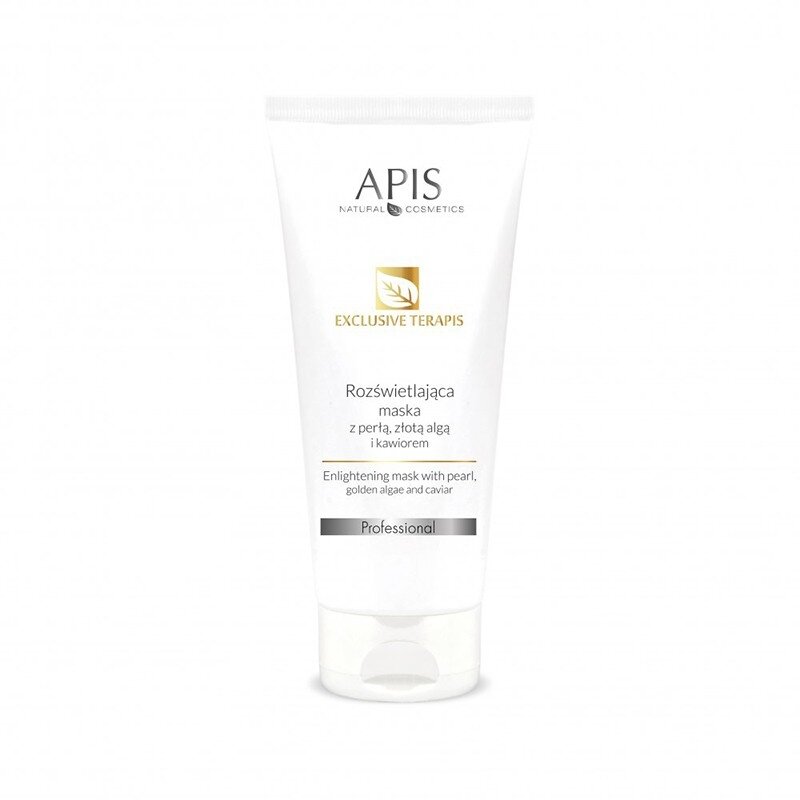 APIS EXCLUSIVE TERAPIS šviesinanti kaukė su aukso dumbliais ir ikrais, 200 ml. APIS EXCLUSIVE TERAPIS šviesinanti kaukė su aukso dumbliais ir ikrais, 200 ml.
