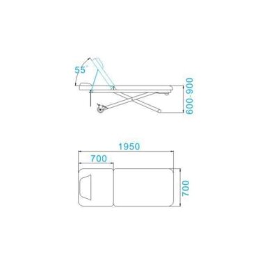 Profesionalus elektrinis masažo stalas-gultas AZZURRO 329E (1 variklis), baltos spalvos Profesionalus elektrinis masažo stalas-gultas AZZURRO 329E (1 variklis), baltos spalvos