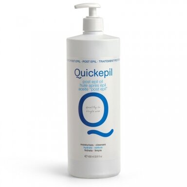 QUICKEPIL POST EPIL OIL aliejus pašalinantis vaško likučius nuo odos po depiliacijos su vitaminu E , 1000 ml QUICKEPIL POST EPIL OIL aliejus pašalinantis vaško likučius nuo odos po depiliacijos su vitaminu E , 1000 ml