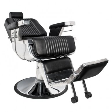 Profesionali barberio kėdė kirpykloms ir grožio salonams GABBIANO ROYAL, juodos spalvos 1 Profesionali barberio kėdė kirpykloms ir grožio salonams GABBIANO ROYAL, juodos spalvos 1