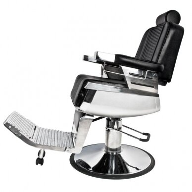 Profesionali barberio kėdė kirpykloms ir grožio salonams GABBIANO ROYAL, juodos spalvos 4 Profesionali barberio kėdė kirpykloms ir grožio salonams GABBIANO ROYAL, juodos spalvos 4