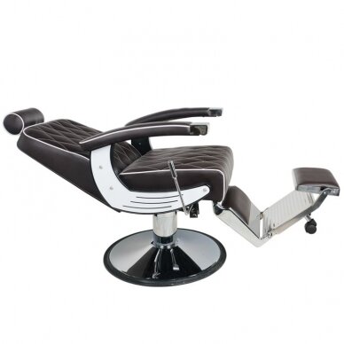 Profesionali barberio kėdė kirpykloms ir grožio salonams GABBIANO IMPERIAL, rudos spalvos 1 Profesionali barberio kėdė kirpykloms ir grožio salonams GABBIANO IMPERIAL, rudos spalvos 1