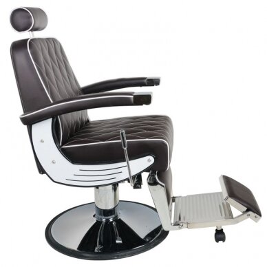 Profesionali barberio kėdė kirpykloms ir grožio salonams GABBIANO IMPERIAL, rudos spalvos 2 Profesionali barberio kėdė kirpykloms ir grožio salonams GABBIANO IMPERIAL, rudos spalvos 2