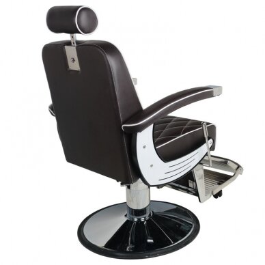 Profesionali barberio kėdė kirpykloms ir grožio salonams GABBIANO IMPERIAL, rudos spalvos 4 Profesionali barberio kėdė kirpykloms ir grožio salonams GABBIANO IMPERIAL, rudos spalvos 4