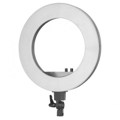 Profesionali lempa makiažo meistrams LED RING LIGHT stovas + telefono laikiklis + šviesos reguliavimas 18" (48w) 2 Profesionali lempa makiažo meistrams LED RING LIGHT stovas + telefono laikiklis + šviesos reguliavimas 18" (48w) 2