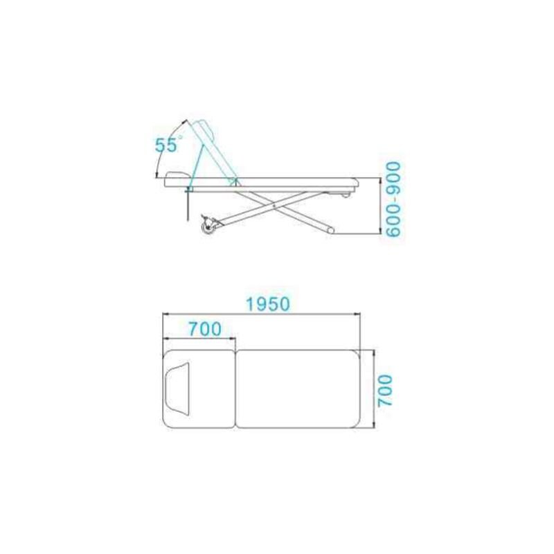 Profesionalus elektrinis masažo stalas-gultas AZZURRO 329E (1 variklis), baltos spalvos 1 Profesionalus elektrinis masažo stalas-gultas AZZURRO 329E (1 variklis), baltos spalvos 1