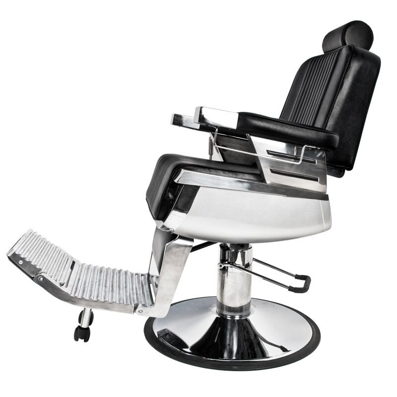 Profesionali barberio kėdė kirpykloms ir grožio salonams GABBIANO ROYAL, juodos spalvos 4 Profesionali barberio kėdė kirpykloms ir grožio salonams GABBIANO ROYAL, juodos spalvos 4