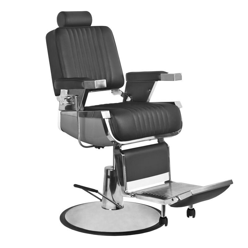 Profesionali barberio kėdė kirpykloms ir grožio salonams GABBIANO ROYAL, juodos spalvos 7 Profesionali barberio kėdė kirpykloms ir grožio salonams GABBIANO ROYAL, juodos spalvos 7
