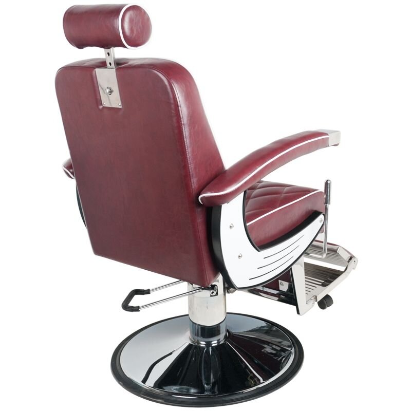 Profesionali barberio kėdė kirpykloms ir grožio salonams GABBIANO IMPERIAL, bordinės spalvos 4 Profesionali barberio kėdė kirpykloms ir grožio salonams GABBIANO IMPERIAL, bordinės spalvos 4