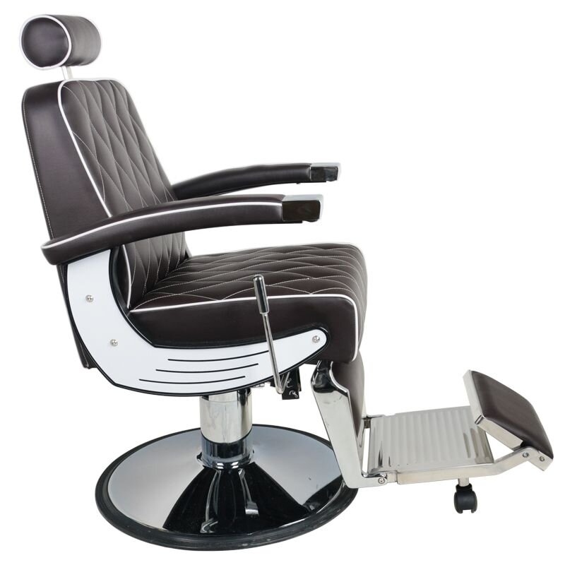 Profesionali barberio kėdė kirpykloms ir grožio salonams GABBIANO IMPERIAL, rudos spalvos 2 Profesionali barberio kėdė kirpykloms ir grožio salonams GABBIANO IMPERIAL, rudos spalvos 2