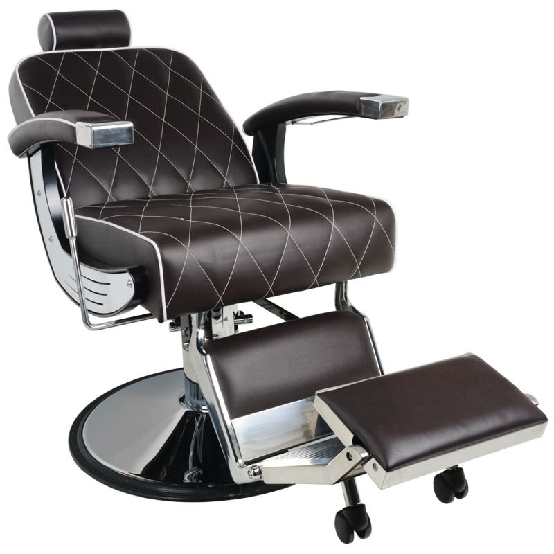 Profesionali barberio kėdė kirpykloms ir grožio salonams GABBIANO IMPERIAL, rudos spalvos 3 Profesionali barberio kėdė kirpykloms ir grožio salonams GABBIANO IMPERIAL, rudos spalvos 3