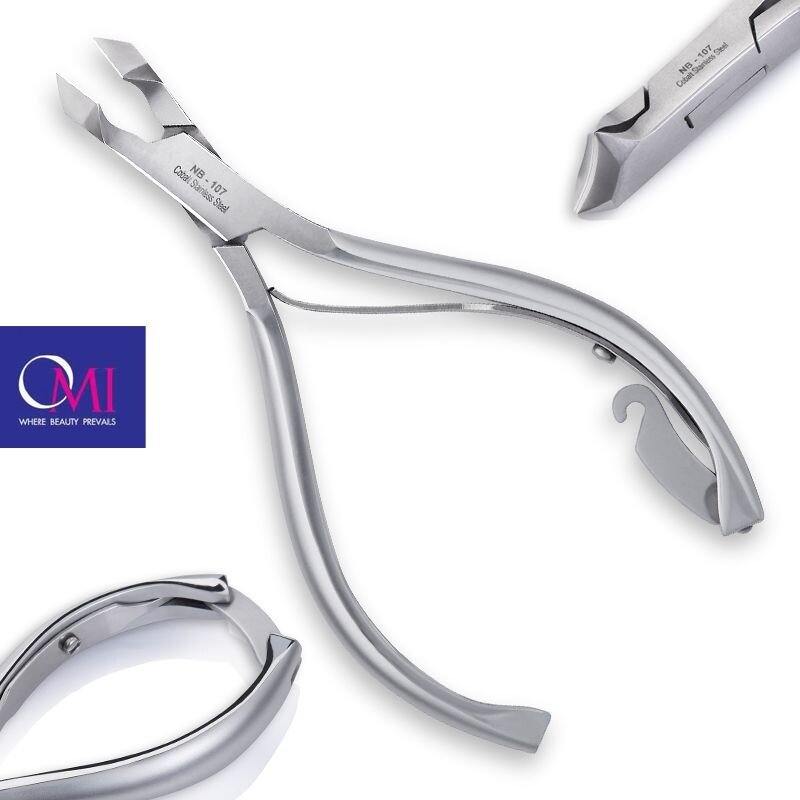 OMI PRO-LINE profesionalios žnyplutės odelėms karpyti NB-107 NAIL NIPPERS BOX JOINT 1 OMI PRO-LINE profesionalios žnyplutės odelėms karpyti NB-107 NAIL NIPPERS BOX JOINT 1