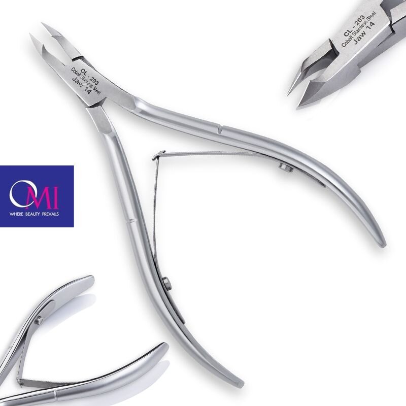 OMI PRO LINE profesionalios manikiūro žnyplutės CL-203, 12/4 mm 2 OMI PRO LINE profesionalios manikiūro žnyplutės CL-203, 12/4 mm 2