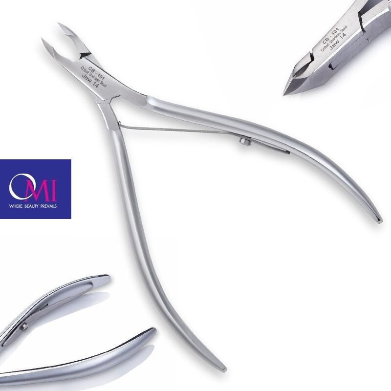 OMI PRO LINE profesionalios manikiūro žnyplutės odelėms CB-101, 12/4 mm 2 OMI PRO LINE profesionalios manikiūro žnyplutės odelėms CB-101, 12/4 mm 2