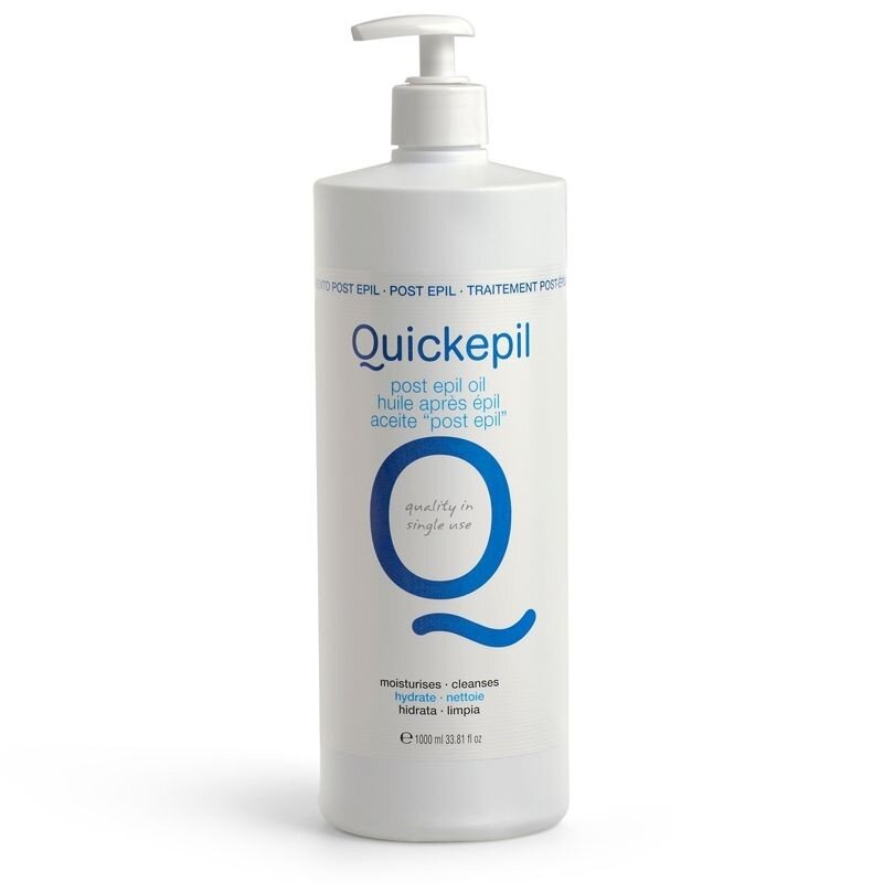 QUICKEPIL POST EPIL OIL aliejus pašalinantis vaško likučius nuo odos po depiliacijos su vitaminu E , 1000 ml