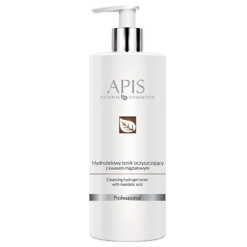 APIS PROFESSIONAL hydrogelinis valomasis veido tonikas su migdodų rūgštimis, 500 ml