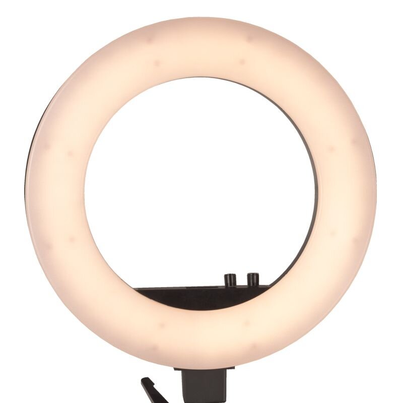 Profesionali lempa makiažo meistrams LED RING LIGHT stovas + telefono laikiklis + šviesos reguliavimas 18" (48w) 4 Profesionali lempa makiažo meistrams LED RING LIGHT stovas + telefono laikiklis + šviesos reguliavimas 18" (48w) 4