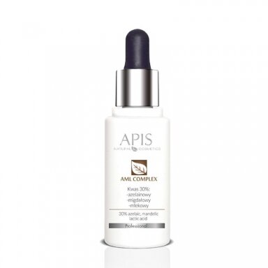 APIS PROFESSIONAL AML COMPLEX rūgščių kompleksas 30% (azelaino + migdolų + pieno), 30 ml. APIS PROFESSIONAL AML COMPLEX rūgščių kompleksas 30% (azelaino + migdolų + pieno), 30 ml.