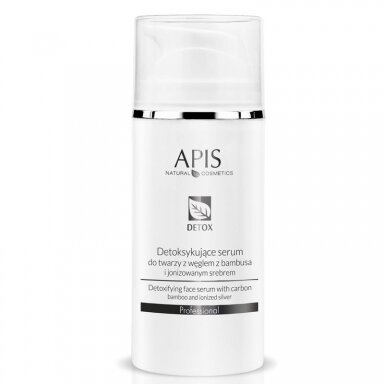 APIS DETOX detoksikuojantis veido serumas su bambuko anglimi ir jonizuotu sidabru, 100 ml.