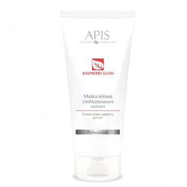 APIS RASPBERRY GLOW gelio kaukė veido odai su liofilizuotomis avietėmis, 200 ml