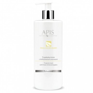 APIS PINA COLADA anticeliulitinis kūno kremas su liofilizuotais ananasais, 500 ml APIS PINA COLADA anticeliulitinis kūno kremas su liofilizuotais ananasais, 500 ml