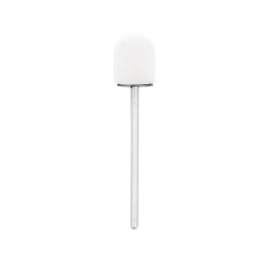 EXO PROFESSIONAL abrazyviniai antgaliai pedikiūro procedūroms 10mm/#80, 100 vnt. HARD CAP WHITE