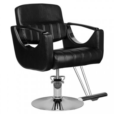 Profesionali kirpėjo kėdė kirpykloms ir barberio salonams HAIR SYSTEM HS52, juodos spalvos Profesionali kirpėjo kėdė kirpykloms ir barberio salonams HAIR SYSTEM HS52, juodos spalvos