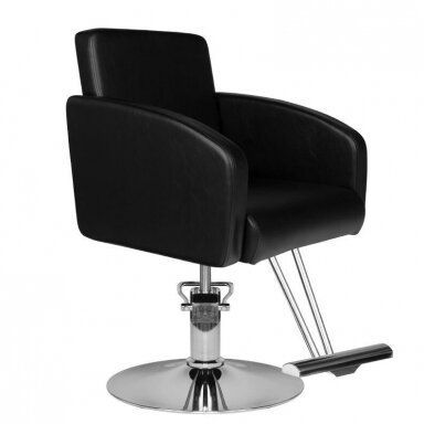 Profesionali kirpyklos kėdė  HAIR SYSTEM HS40, juodos spalvos