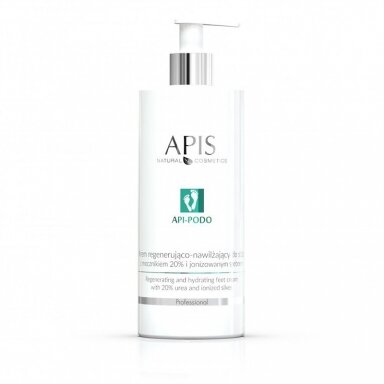 APIS PODO pėdų kremas drėkinantis, regeneruojantis su 20 % šlapalu ir jonizuotu sidabru, 500 ml. APIS PODO pėdų kremas drėkinantis, regeneruojantis su 20 % šlapalu ir jonizuotu sidabru, 500 ml.