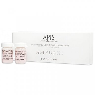 APIS PROFESSIONAL koncentruotas aktyvatorius ampulės su liofilizuotomis avietėmis 5 vnt. APIS PROFESSIONAL koncentruotas aktyvatorius ampulės su liofilizuotomis avietėmis 5 vnt.