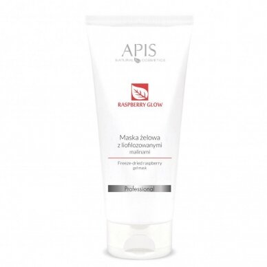 APIS RASPBERRY GLOW gelio kaukė veido odai su liofilizuotomis avietėmis, 200 ml APIS RASPBERRY GLOW gelio kaukė veido odai su liofilizuotomis avietėmis, 200 ml
