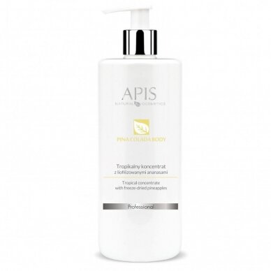 APIS PINA COLADA BODY koncentratas su liofilizuotais ananasais ANTICELIULITINĖ PRIEMONĖ, 500 ml APIS PINA COLADA BODY koncentratas su liofilizuotais ananasais ANTICELIULITINĖ PRIEMONĖ, 500 ml
