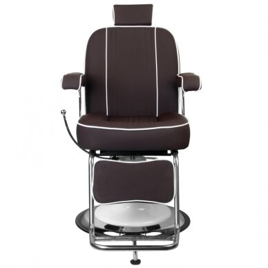 Profesionali barberio kėdė kirpykloms ir grožio salonams GABBIANO AMADEO, rudos spalvos 4 Profesionali barberio kėdė kirpykloms ir grožio salonams GABBIANO AMADEO, rudos spalvos 4