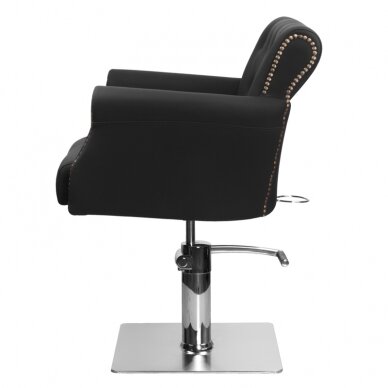Profesionali kirpyklos kėdė HAIR SYSTEM BER 8541, juodos spalvos 4 Profesionali kirpyklos kėdė HAIR SYSTEM BER 8541, juodos spalvos 4